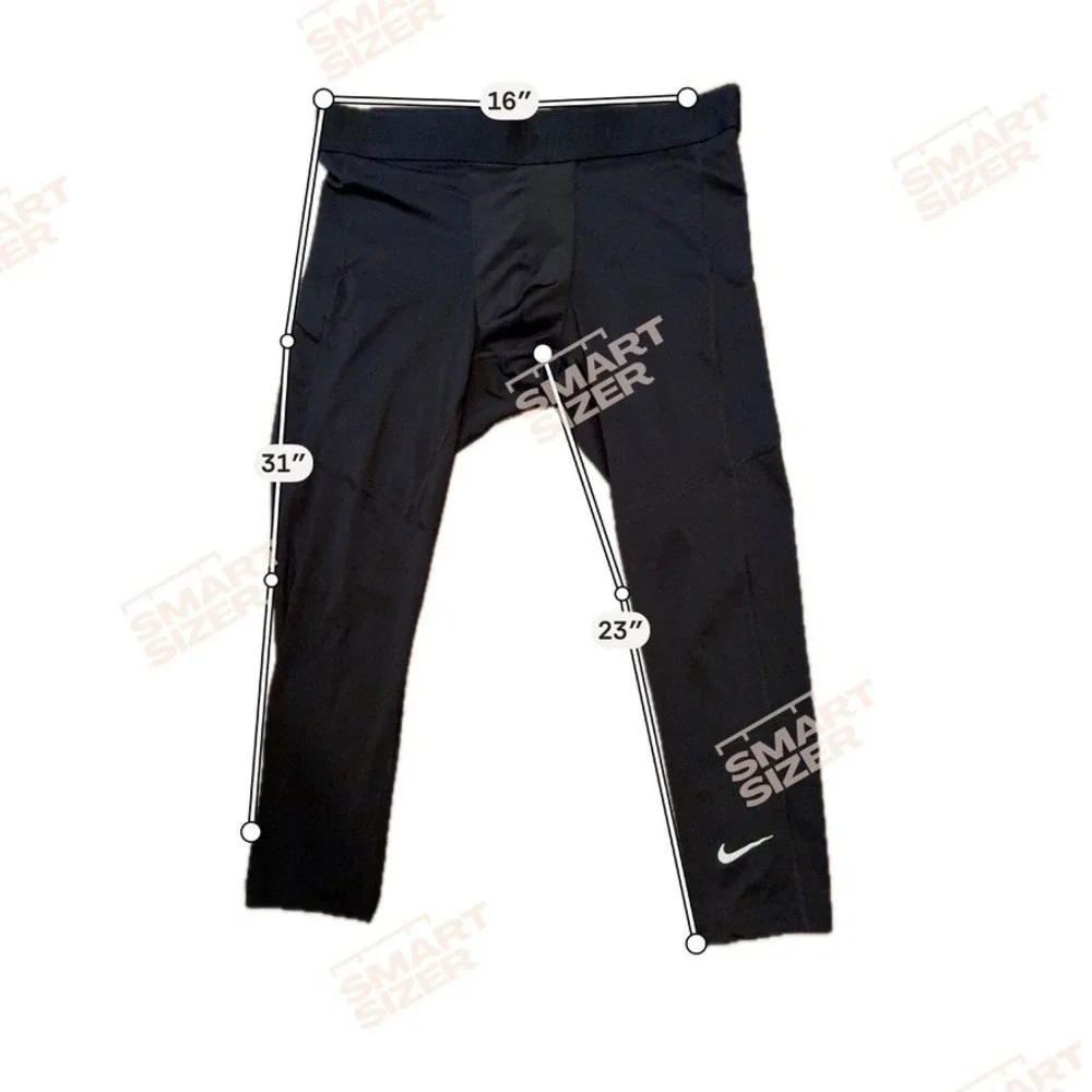 Nike Pro Dri-FIT Mens 3/4 Training Tights Black Compression Leggings XL DD1919